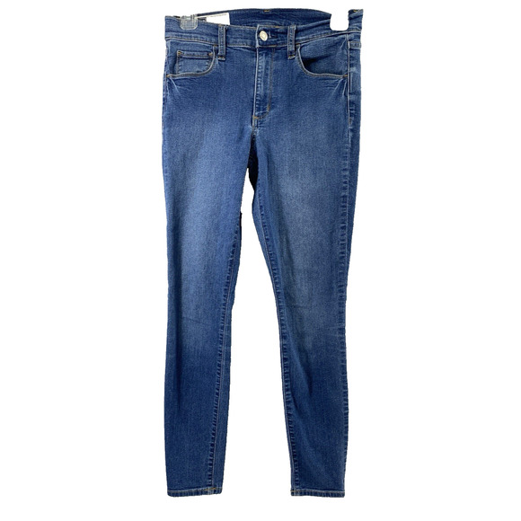 GAP Jeans Womens Jegging Size‎ 2 R Mid Rise Blue Medium Wash Denim Stretch - Picture 1 of 12